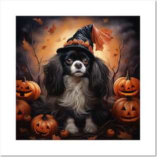 Japanese spaniel Halloween Posters and Art